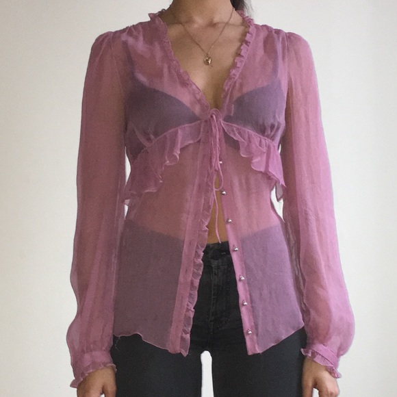 Dolce & Gabbana pink sheer top 💘 - Picture 2 of 4